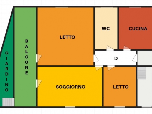 Porzione di bifamiliare con Terrazzo,Giardino e Locale/Cantina - 1